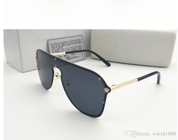 

new style medusa sunglasses half frame women men brand designer uv protection sun glasses clear lens and original box, White;black