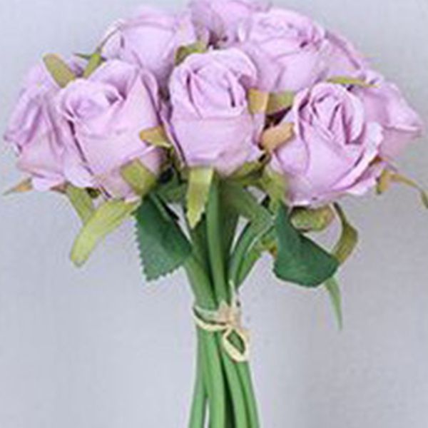 

12 pcs artificial silk rose flowers for home party bridal shower decoration new