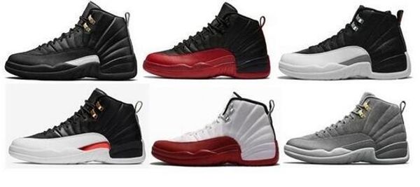 

2019 new 12s white fiba cny playoff mens basketball shoes 12 game royal blue french blue cherry dark grey sneakers with box