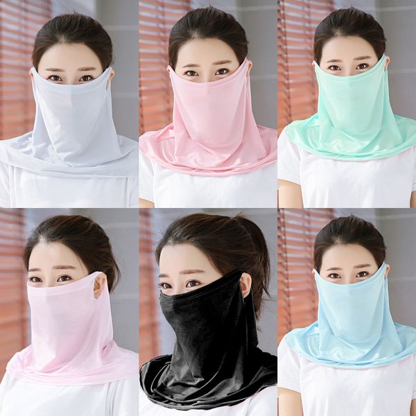 

y9gvt 3d printing magic scarf multi-function half face mask scarf er sports anti-uv cycling bandana outdoor neck headwea, Black