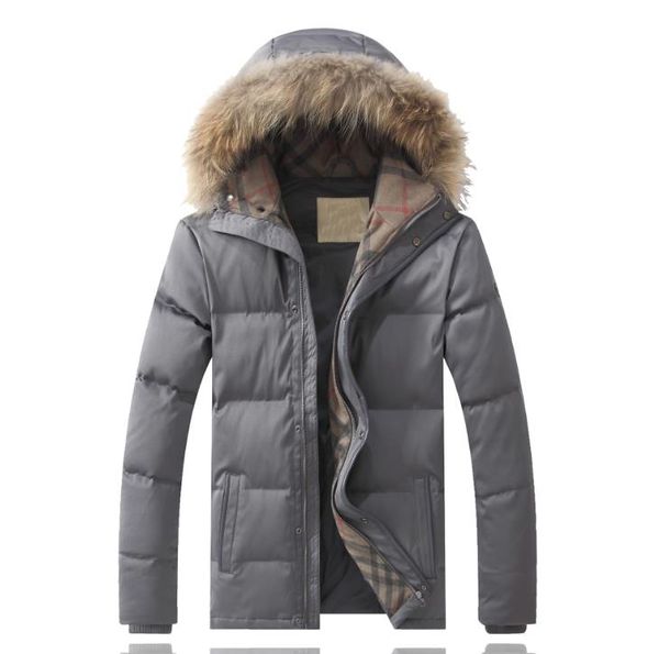 

burberri mens luxury down jacket fashion plus size sale down jacket new casual winter jacket wild custom loose down jackets, Black