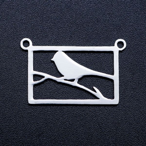 

10 шт. / лот птица на ветке diy ювелирные изделия подвески оптовая 100% нержавеющая сталь кулон никогда не тускнеют подвески, Bronze;silver