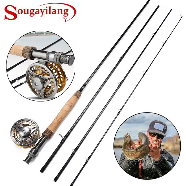 

sougayilang 2.7m fishing rod reel combo lightweight portable rod and cnc-machined aluminum alloy reel kit set