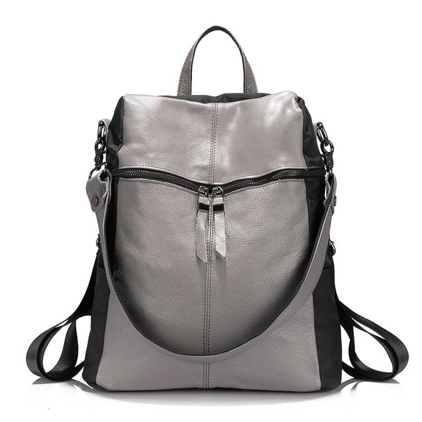 

women backpack genuine leather school backpacks for teenage girls oxford shoulder bag large capacity travel bags
