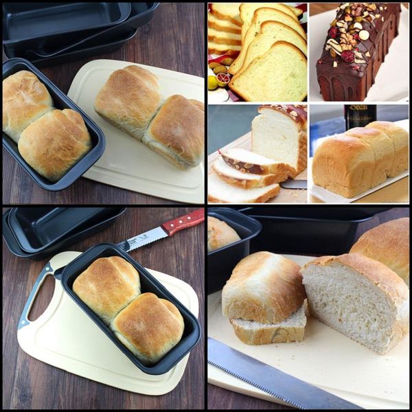 

8.5" rectangle non-stick toast bread cake baking pastry mold loaf tin carbon steel bakeware pan