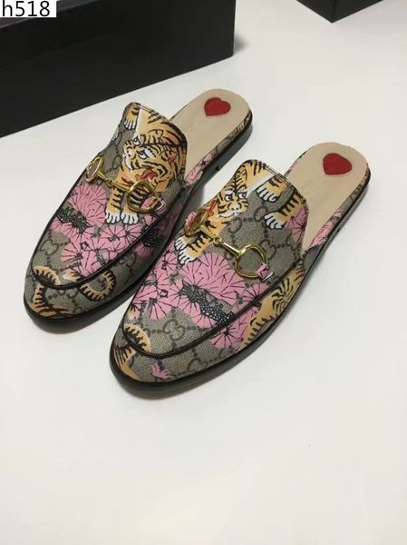 

new sale designer princetown classic slippery metal buckle beach slippers soft lovers slippers size wholesale4, Black