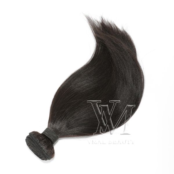 

vmae yaki straight natural color virgin human hair extensions 3 bundles lot unprocessed brazilian weave 10 to 28 inches quality, Black