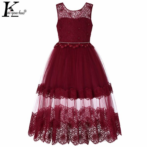 

2019 new kids dresses for girls clothes chiffon christmas princess girls dress wedding birthday party costume for kids vestidos, Red;yellow