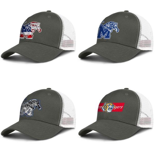 

мемфис тигры баскетбол красного логотип для мужчин и женщин дальнобойщик дизайн бейсболки установлен сетками шляп серого камуфляжа синего эф, Blue;gray