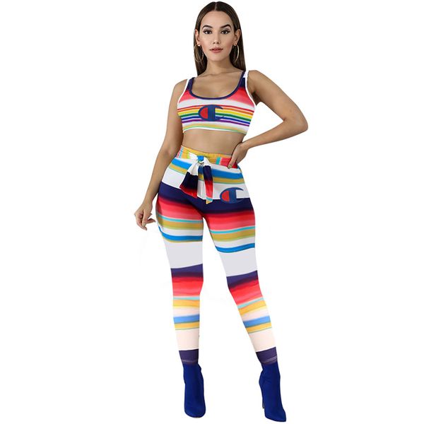 rainbow stripe tracksuit