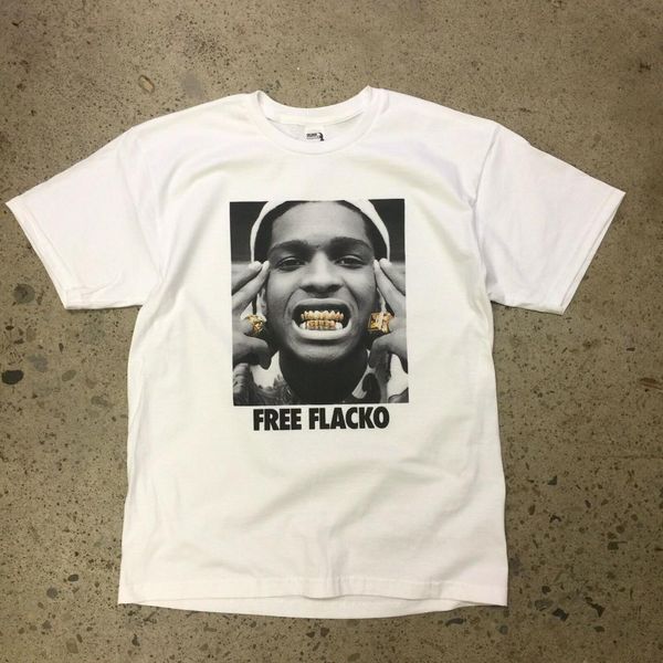 

flacko t-shirt asap rocky testing tour astroworld travis scohat, White;black
