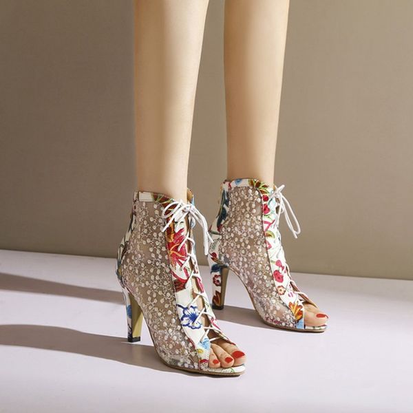 

dress shoes blxqpyt women designers sandals big size 31-44 summer fashion high heel peep toe wedding party cool boots 20-9, Black