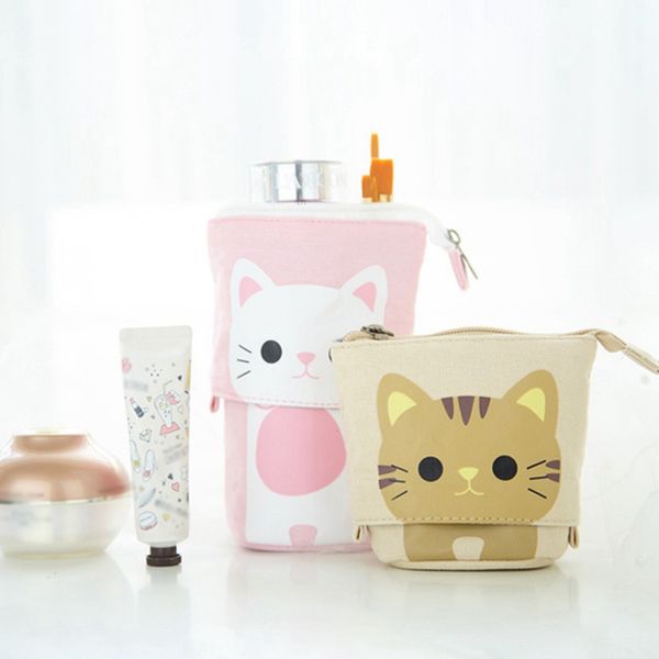 

молния пенал портативный холст симпатичные школы новизна канцелярские товары