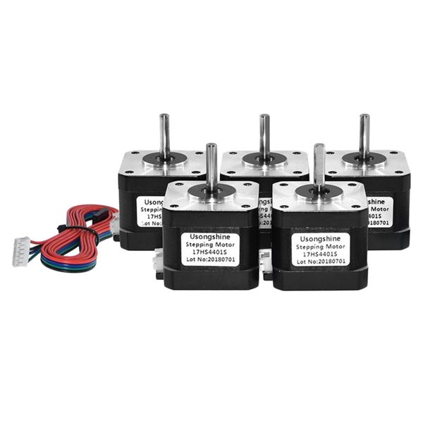 

5Ã nema17 stepper motor 38mm black step motor 42bygh 1.5a 4- for 3d printer
