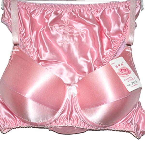 

100% silk нижнего белья, бюстгальтер комплект, 100% шелк, кубок ab быть в общем пользовании, Red;black