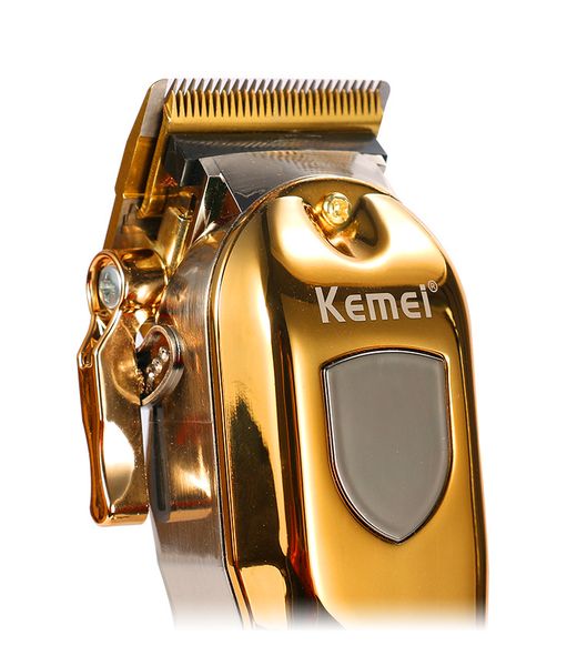 

kemei km-2010 gold electric hair clipper hair trimmer wireless kemei hair cutting machine clippers men bwkf iamay