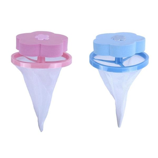 

new practical flower shape washing machine hair removal clean net bag household cleaner floating filter hair catcher mesh pouch cleaning bru