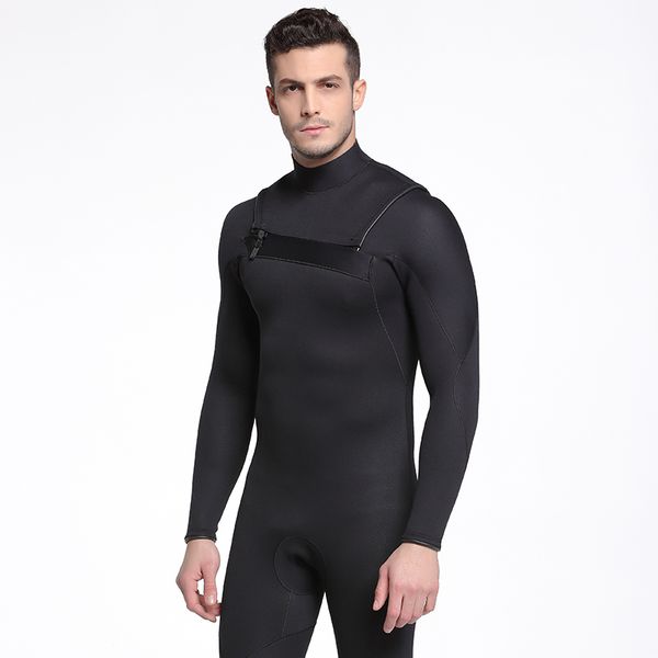 

sbart neoprene wetsuit men winter keep warm swimming surfing long sleeve scuba diving suit 3mm thicker spearfishing wet suit k