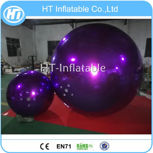 

0.8m colorful advertising hanging sphere disco inflatable mirror balls for christmas inflatable decoration