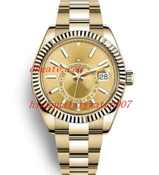 

10 цветов высокое качество часы 42 мм sky-dweller gmt workin326934 326933 326938 автоматические часы из нержавеющей стали 2813 движение мужс, Slivery;brown