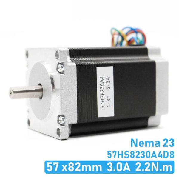 

nema 23 cnc stepper motor 57x82mm 3a 2.2n.m d= 8mm 315oz-in nema23 cnc router engraving milling machine 3d printer