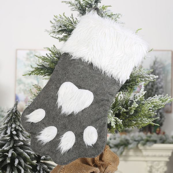 

festival candy diy mini non woven fabrics christmas stockings gift bag hanging socks santa claus holiday tree decorations home