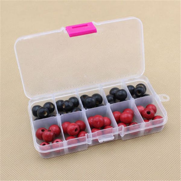 

blue buckle 10 grid transparent plastic detachable storage box hardware box jewelry case assortment box with lid