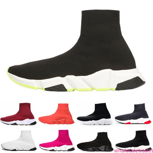 

2019 speed trainers sock shoe sneakers speed trainer sock race runners black shoes men and women new outdoor sneakers trainer casual shoes