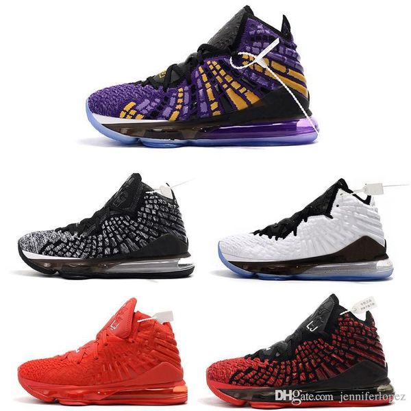 

new mens lebrons 17 xvii basketball shoes for sale retro lebron james 17s mvp bhm oreo kids women sneakers boots original box 4-12, Black