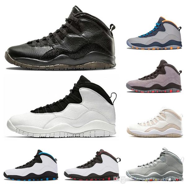 

new good air jordan retro designer mens basketball shoes 10 seattle cement 10s mens shoes chicage powder trainers sports sneaker
