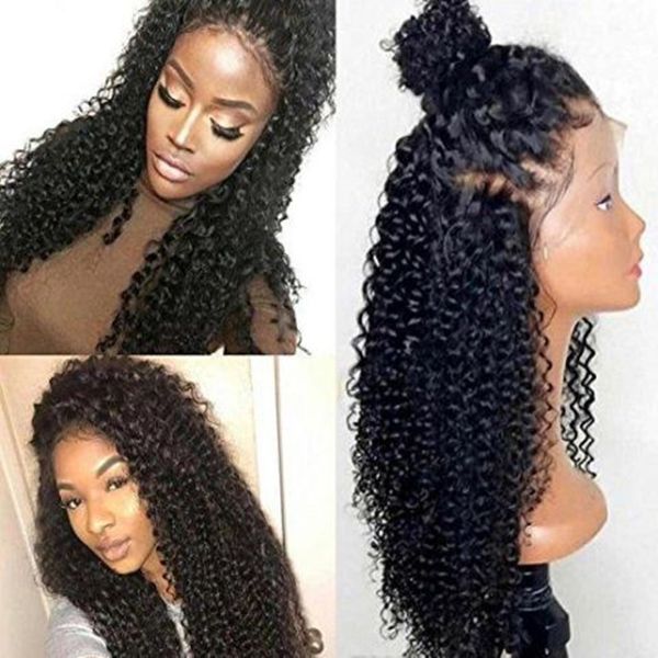 

glueless full lace wigs silk with high ponytail virgin mongolian hair silk base curly full lace front human hair wigs bleached knots, Black;brown