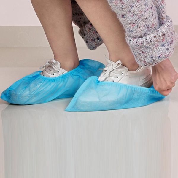 

shoe parts & accessories shoes covers breathable dust-proof waterproof boot plastic disposable homes overshoes drop#0408, White;pink