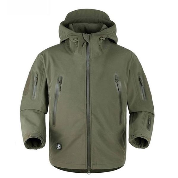 

upgraded tad v5.0 outdoor sports fleece tactical jacket man camouflage waterproof hunting jacket windbreaker army hoody coat, Blue;black