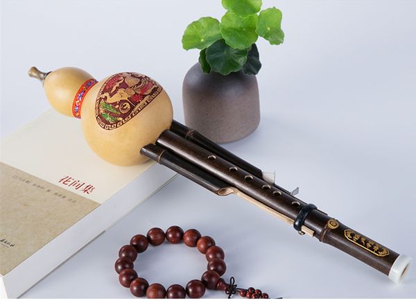 

ya sheng chinese handmade hulusi traditional gourd cucurbit flute ethnic hulusi musical instrument for beginner music lovers