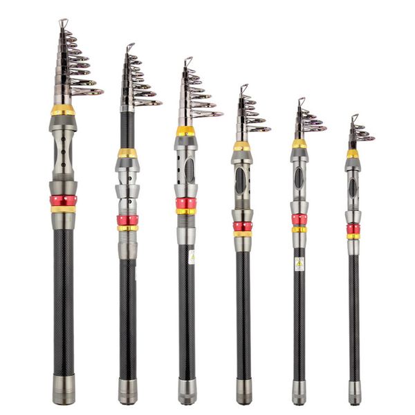 

1pc super light carbon portable pole saltwater casting spinning fish pole hand sea fish tackle