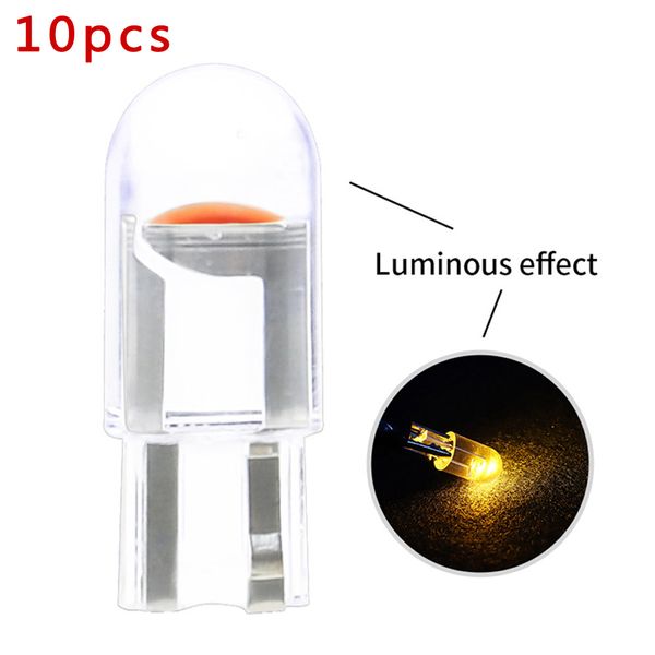 

10pcs/set t10 led light bulbs 6000k 90lm waterproof accessory replacement for plate parking turn side tail lamps 12v signal lamp