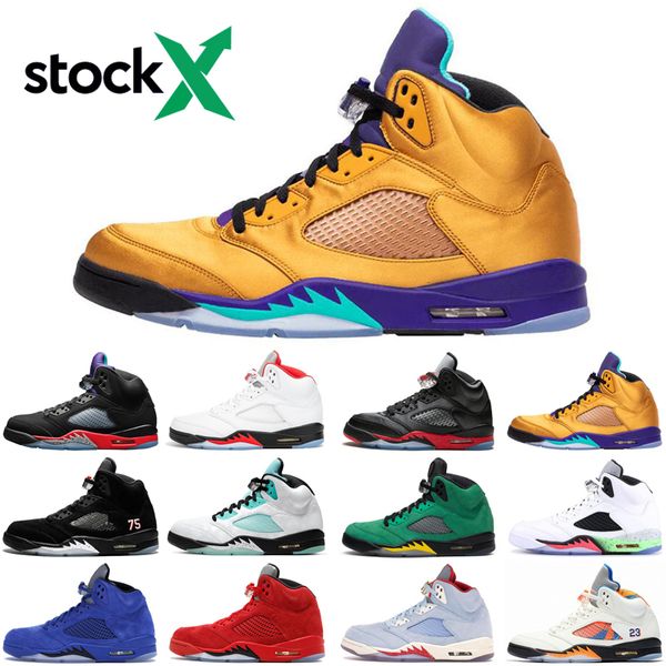 

fashion jumpman 5 5s fire red stock x psg men basketball shoes 3 fresh prince athletics mens trainers sports sneakers size 7-13