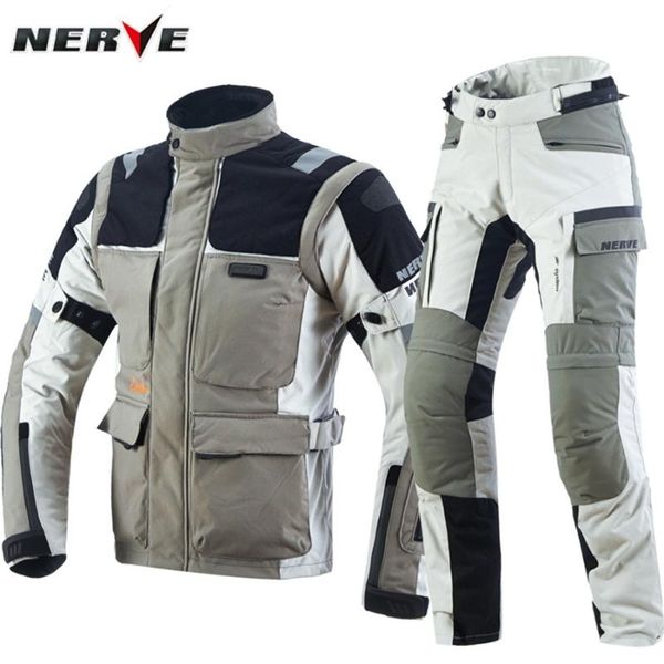 

1set motorbike jacket motorcycle pants four season waterproof winter reflective light textile cordura jacket ce armoured coat