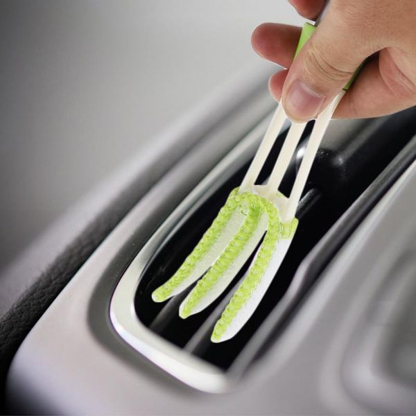 

plastic car air conditioning brush multi function vent cleaner brush cloth blinds cleaning car accessories efficient cleaning