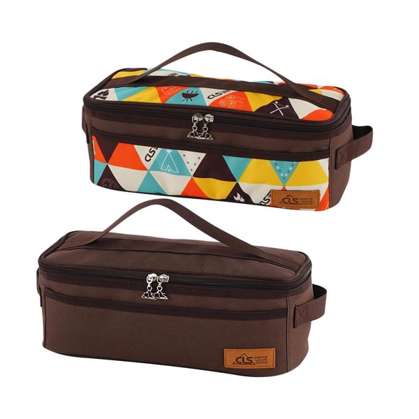 

2 pieces camping tableware cutlery storage case chopstick spoon fork bag