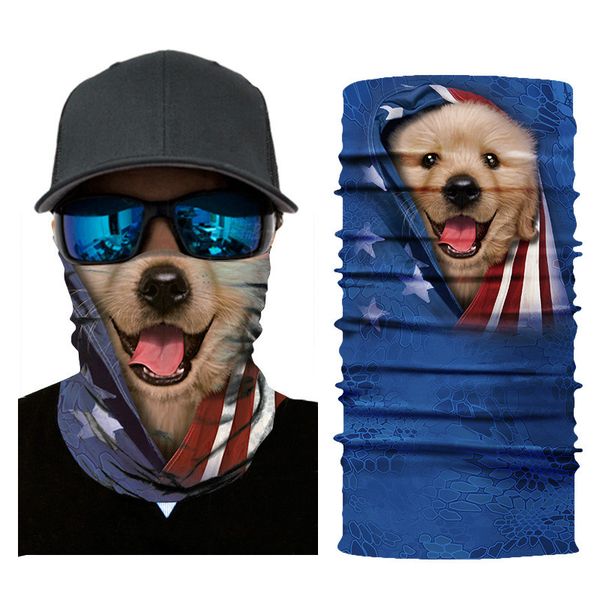 

3d animal ski cycling snowboard scarf neck warmer face mask balaclava bandana bike mask ing, Black