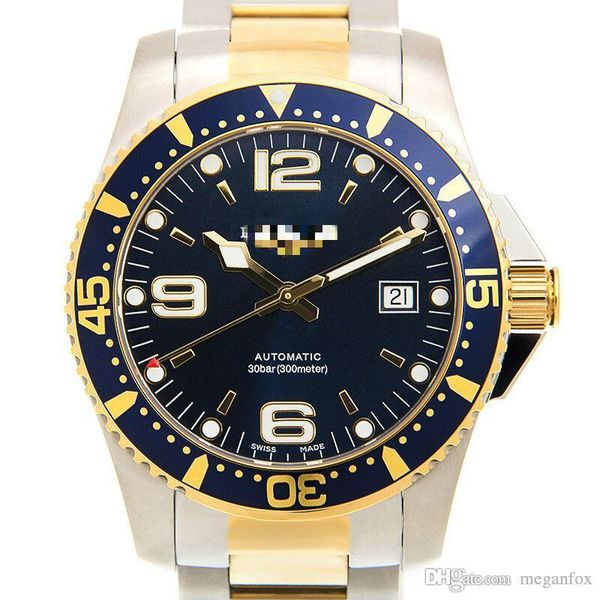 

hydroconquest l3.742.3.96.7 brand luxury digital casual watch men business geneva wristwatch automatic mechanical fashion wrist watches, Slivery;brown