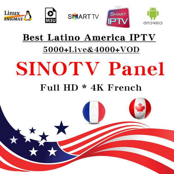 

Для оптовых SINOTV iptv реселлер Panel 5000+ Live TV 4000+ VOD World IPTV Горячее надувательство в США. К