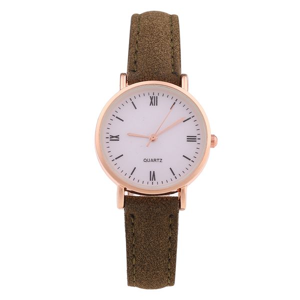 

bracelet watches women leather strap quartz watch for women dress small dial wristwatches female clock, Slivery;brown