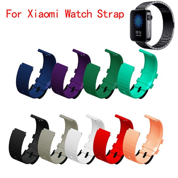 Cinturino in silicone per Xiaomi MI Smart Watch Cinturino di ricambio per cinturino sportivo per Xiaomi Watch Band 2019 con connettore adattatore