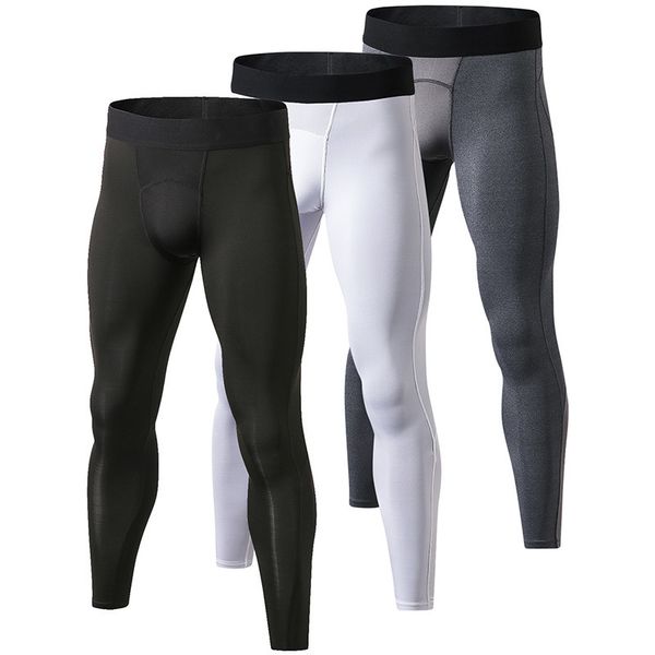 

yel new gym leggings hombre fitness trousers sweat pants for men sport tights running pants compression bodybuilding pantalones, Black;blue