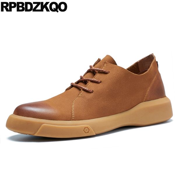 

new italian oxfords genuine leather dress fashion men shoes big size 11 classic brown british style, Black