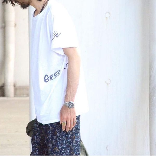 

20ss andys gl summer tee high street loose short sleeved cotton men and women tshirt hfwptx416, White;black