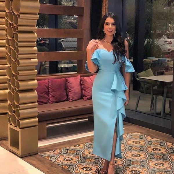 

plus size blue evening formal gowns vestidos de fiesta de noche robe de soiree 2020 long red mermaid prom dresses, Black