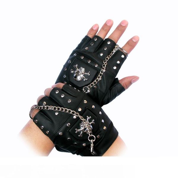 

новый готический панк прохладный мужчины мужской мальчик blackdisco танец рок-н-ролл без пальцев короткие искусственные кожаные перчатки бес, Blue;gray